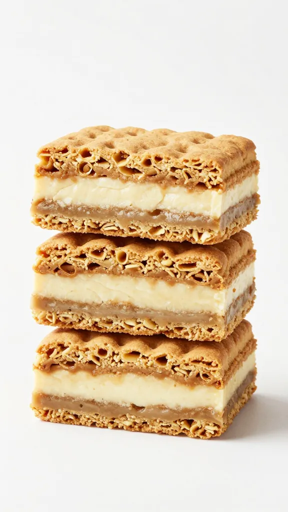 s’mores cookie bars, clean slices, graham layers, studio lighting