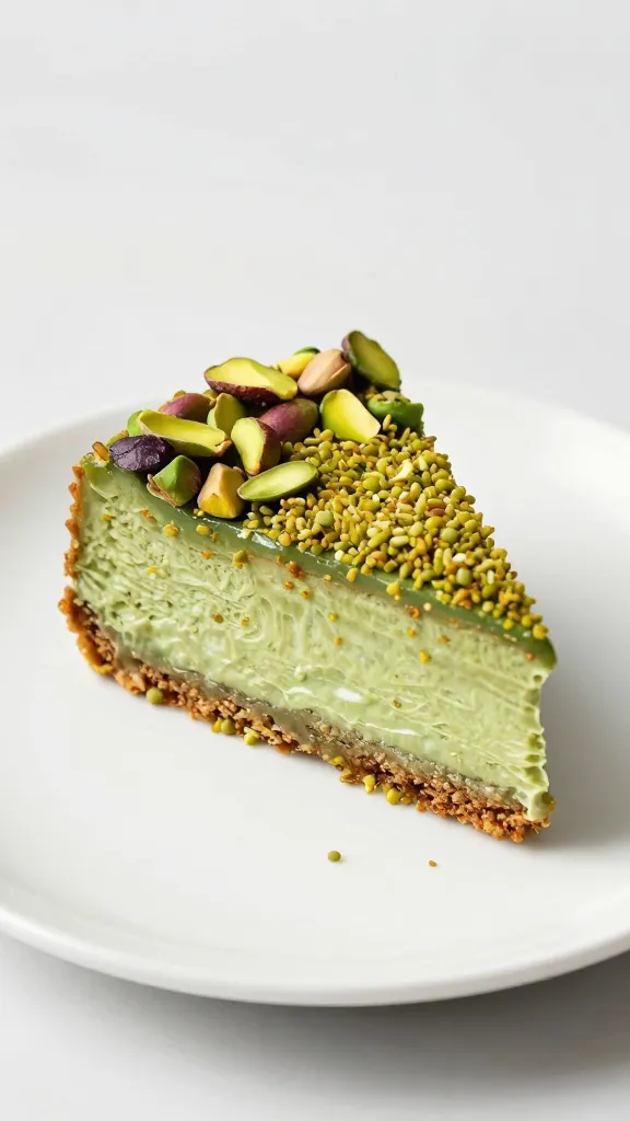 Travel Solo As A Women All Across The Globe!!! slice of pistachio pudding cake on white plate
