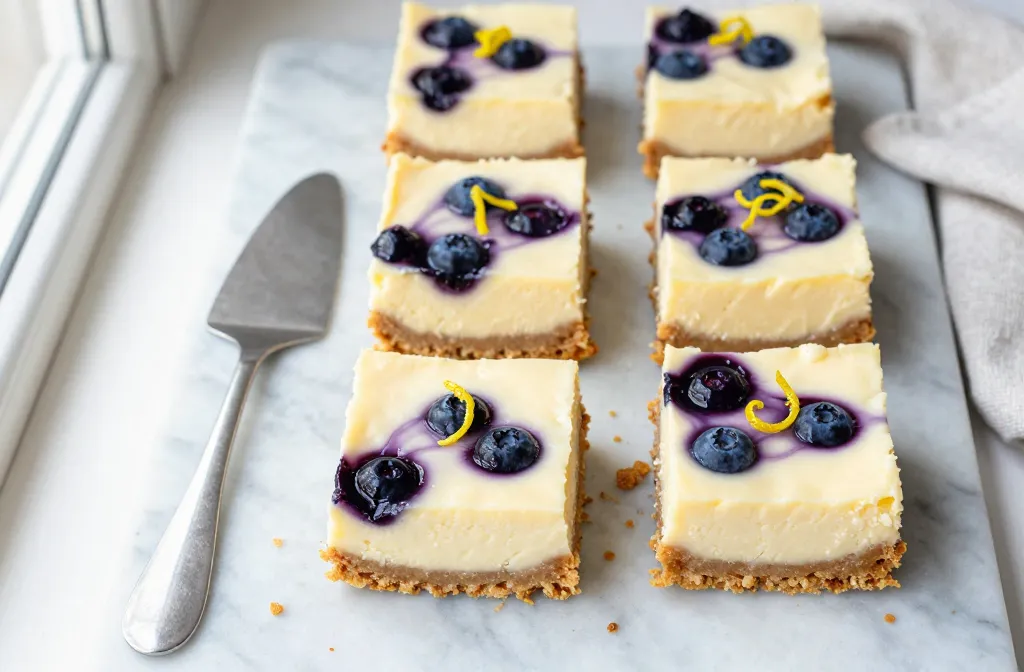 Blueberry Lemon Cheesecake Bars That Taste Like Summer