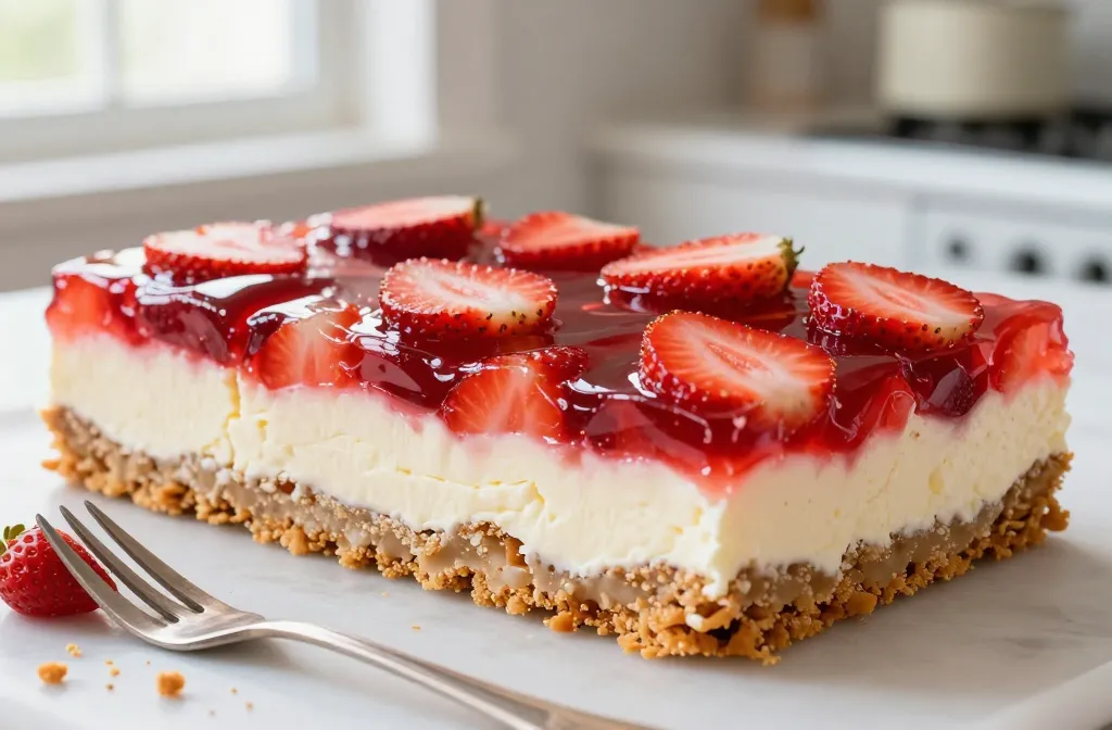 Strawberry Pretzel Dessert Bars That Everyone Devours