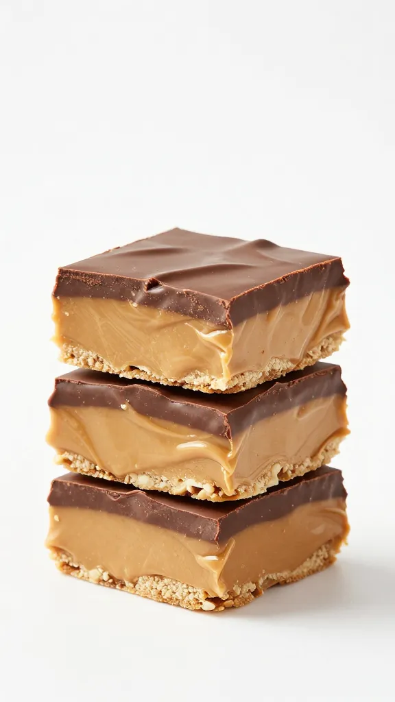 Travel Solo As A Women All Across The Globe!!! Peanut butter bar stack, glossy chocolate top, minimal backdrop