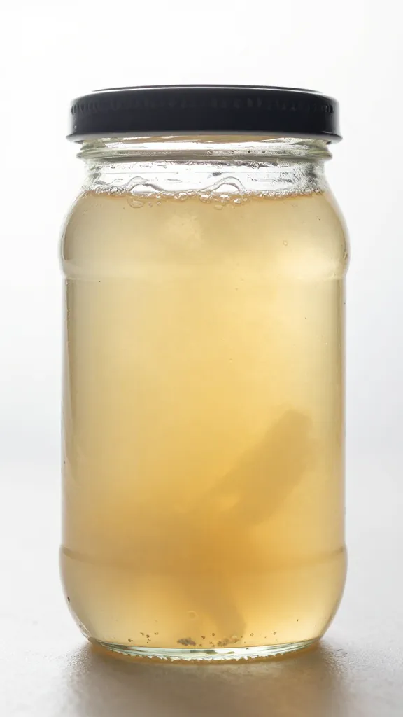 Travel Solo As A Women All Across The Globe!!! golden chicken bone broth in clear jar, natural backlight