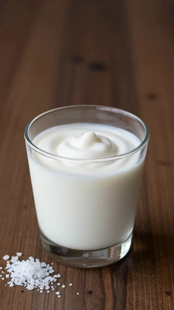 Travel Solo As A Women All Across The Globe!!! whisked ayran in clear glass, sea salt pinch nearby