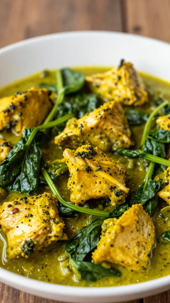 Travel Solo As A Women All Across The Globe!!! Naan beside vibrant spinach chicken korma, shallow depth of field