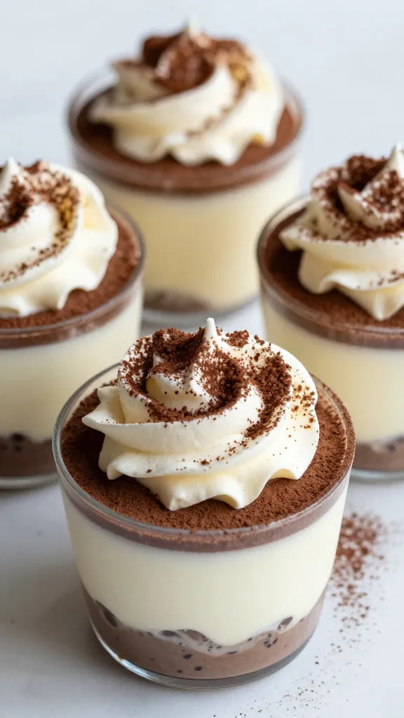 Travel Solo As A Women All Across The Globe!!! thin mint-style pudding cups, whipped cream, cocoa dusting