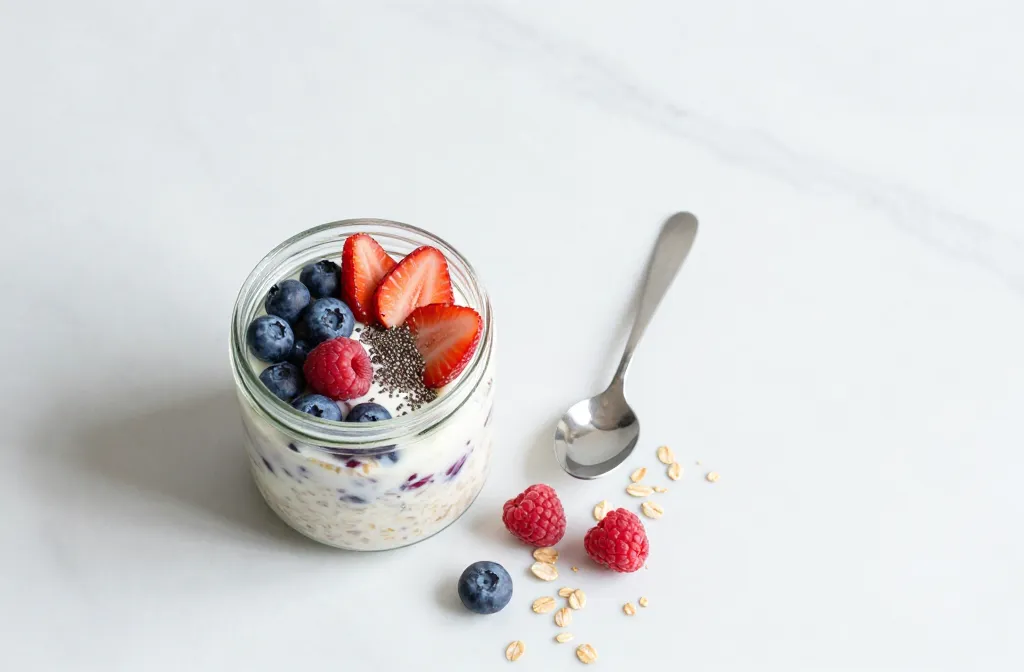 Crave-Worthy Fiber-Packed Berry Overnight Oats
