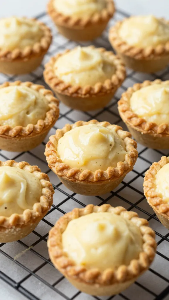 Travel Solo As A Women All Across The Globe!!! flaky mini pot pies on cooling rack, creamy filling visible