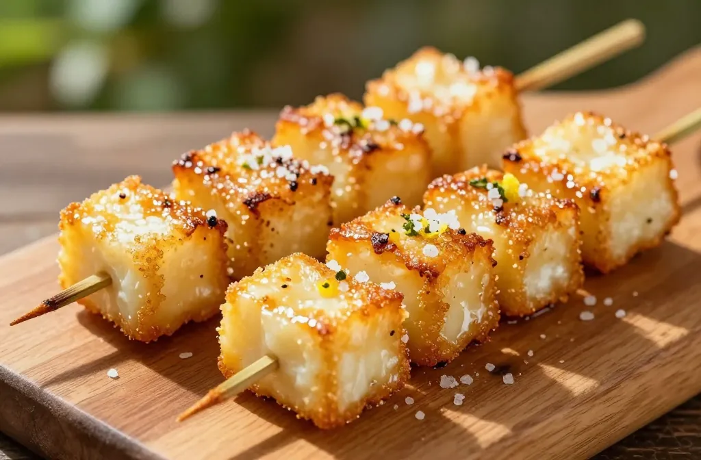 Air Fryer Halloumi Skewers: Crispy, Chewy Joy on a Stick