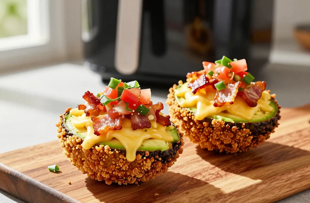 Air Fryer Stuffed Avocado Bombs: Crispy Creamy Bites