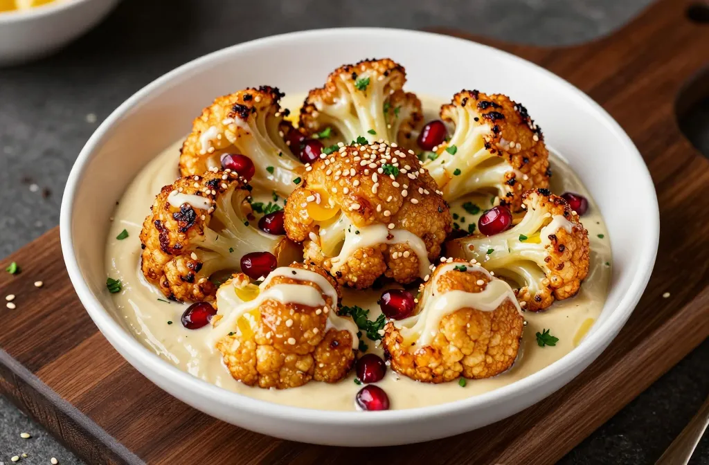 Air Fryer Caramelized Cauliflower & Tahini Bowl: Crispy Glory