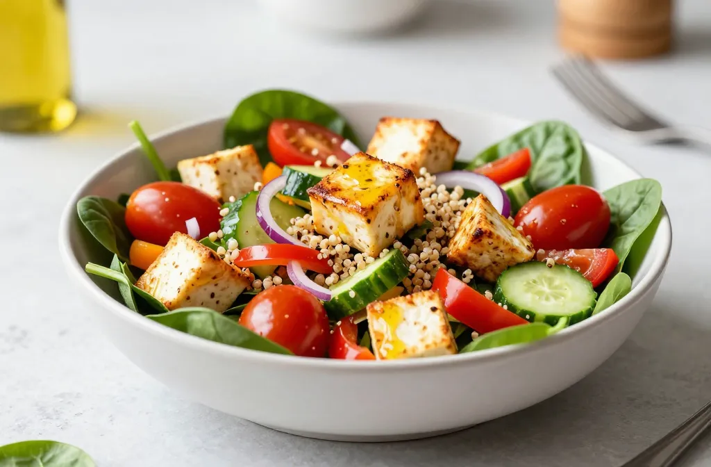 Paneer Veggie Protein Salad: a Flavor Party in a Bowl