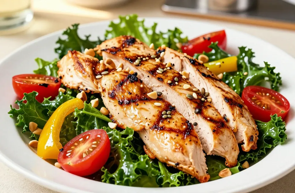 Grilled Chicken Salad (Gluten Free): Quick, Tasty, Safe