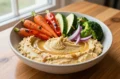 Travel Solo As A Women All Across The Globe!!! Vegan Hummus Bowl with Roasted Vegetables and Tahini Drizzle: Easy Weeknight Win