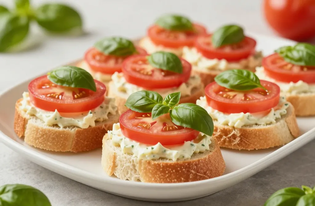 Tomato Basil Mini Sandwiches That Taste Like Summer