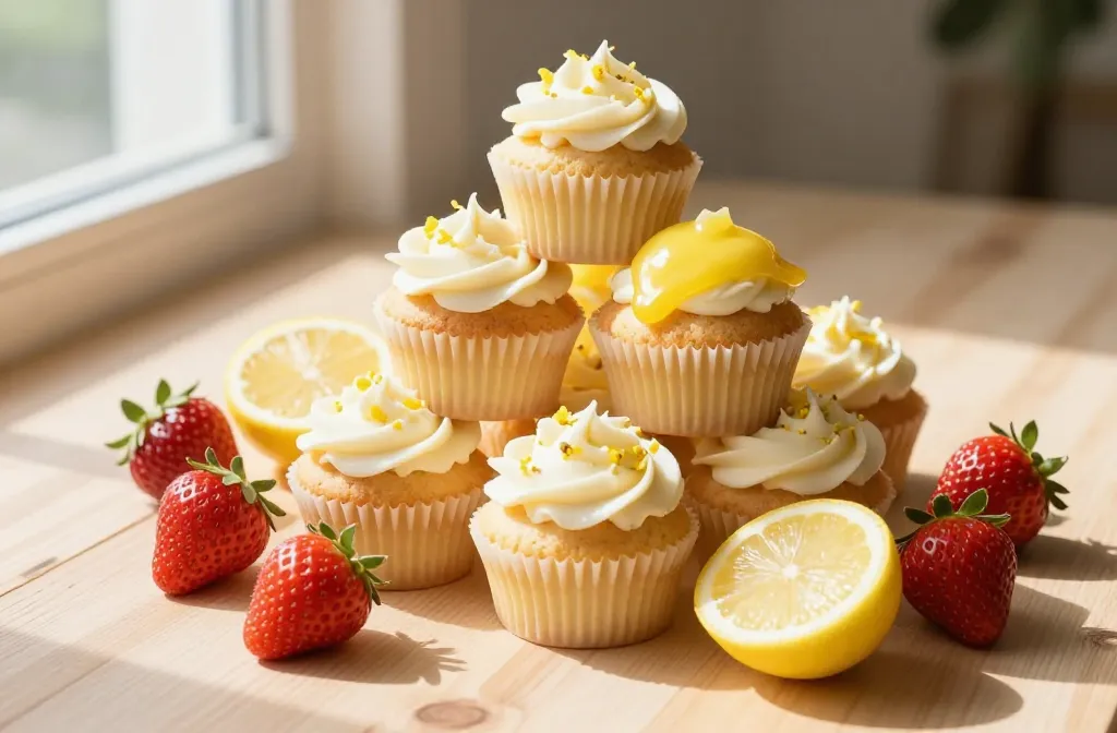 Strawberry Lemon Cupcakes: Sunshine in a Bite