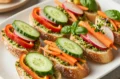 Travel Solo As A Women All Across The Globe!!! Pesto Veggie Finger Sandwiches: Bright, Bite-Sized Wow