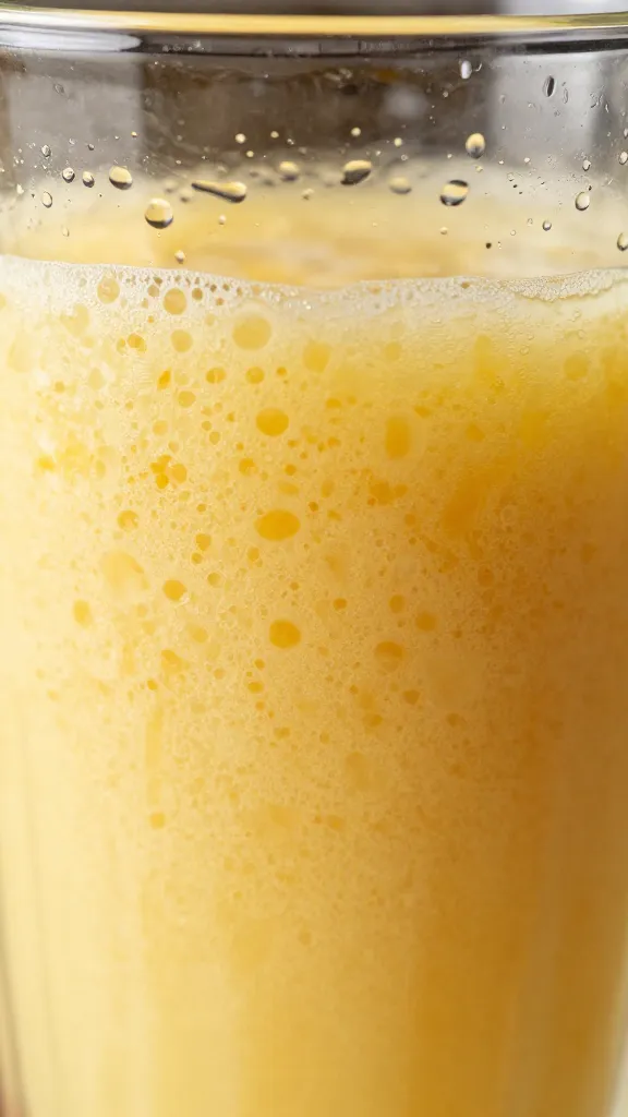 Travel Solo As A Women All Across The Globe!!! Bright hydration smoothie in tall glass, tropical pineapple slices