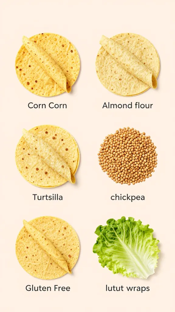 Product shot: store-bought gluten-free wrap packets