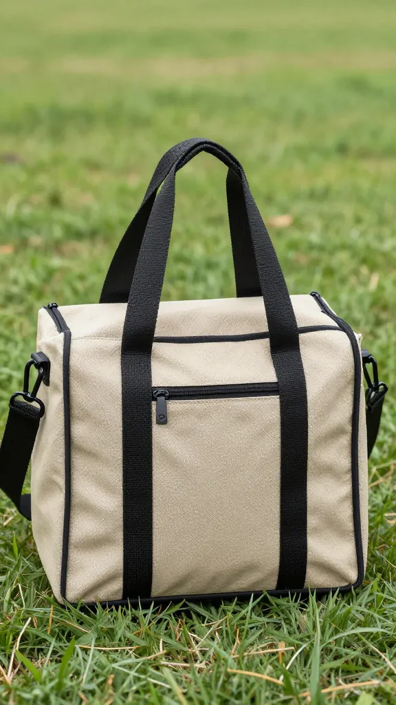 Outdoor picnic bag with balanced heat-friendly foods