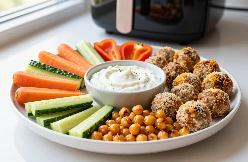 Air Fryer Healthy Snack Plate Ideas: Quick Colorful Crunchy Fix