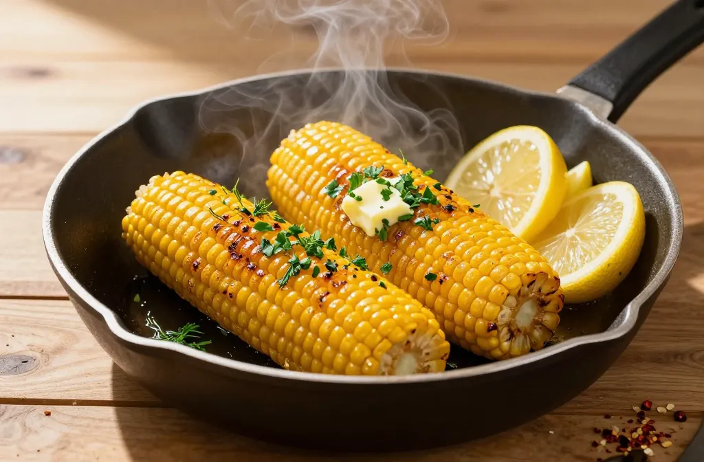 Easy Skillet Corn on the Cob with Herb Butter: 10-Min Sprint