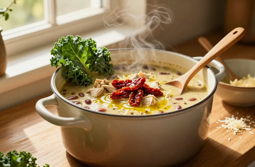 Crockpot Tuscan Chicken Soup: Cozy One-Pot Comfort