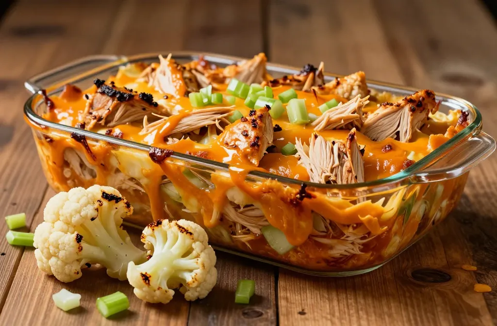 Buffalo Chicken Cauliflower Casserole: Weeknight Magic