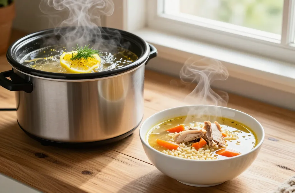 Crockpot Chicken Lemon Soup: Cozy Weeknight Magic