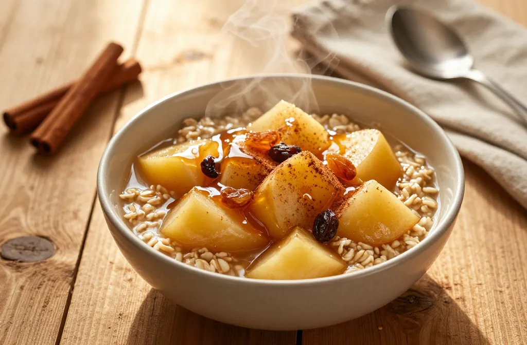 🍎 Stewed Apple & Oats Comfort Bowl: Cozy Breakfast Bliss