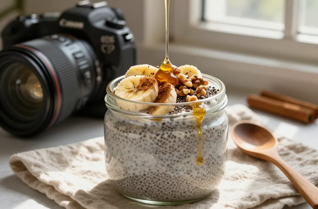 🍌 Banana Chia Pudding with Warm Cinnamon: Cozy Breakfast Hack