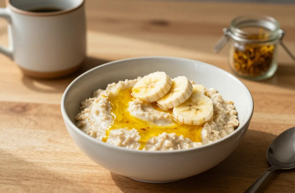 🍌 Banana Saffron Soft Oatmeal: Cozy Breakfast Bliss
