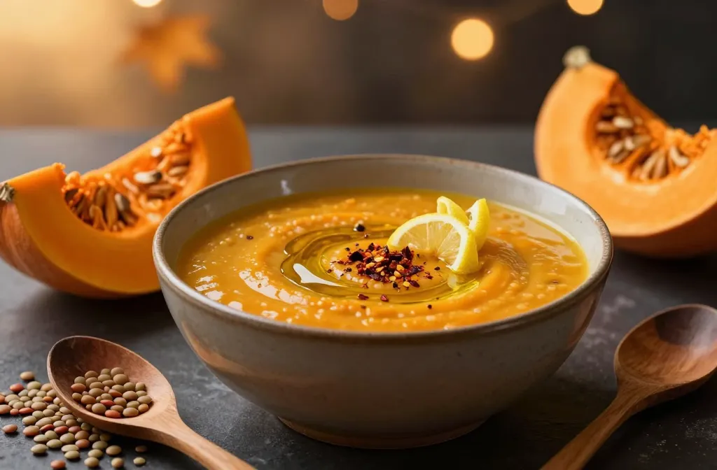 Soft Lentil & Pumpkin Soup: Cozy Bowl Bliss