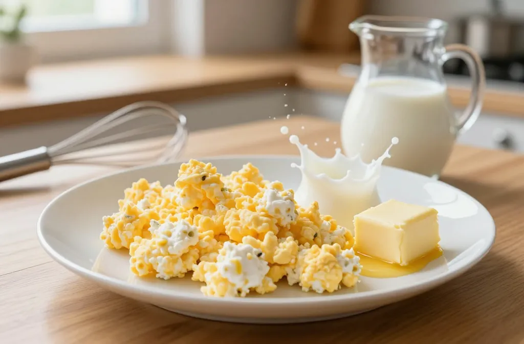 Fluffy Cottage Cheese Scrambled Eggs: Cloudy Breakfast Magic