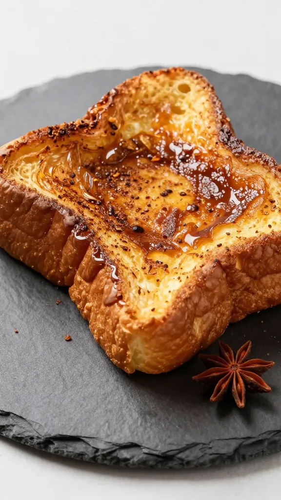Travel Solo As A Women All Across The Globe!!! Thick-cut brioche French toast with warm spices on slate