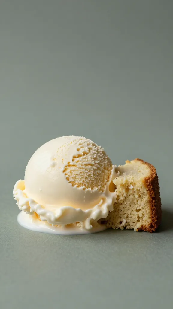 Travel Solo As A Women All Across The Globe!!! Vanilla ice cream dollop beside gluten-free cake slice, muted background