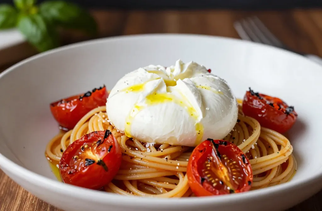 Roasted Tomato Burrata Gluten Free Pasta: Weeknight Wow