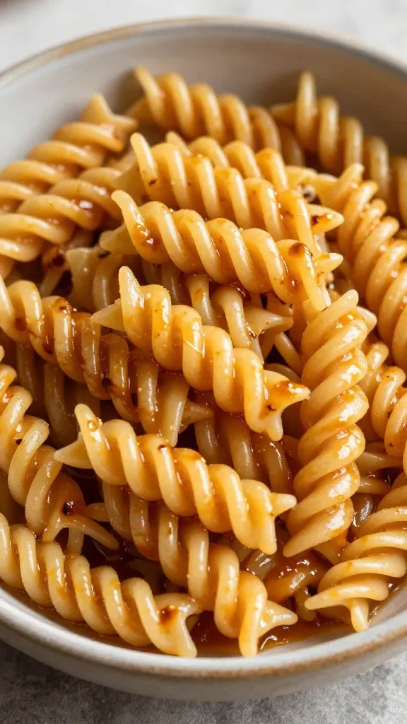 Travel Solo As A Women All Across The Globe!!! Gluten-free pasta twirl with glossy sauce, rustic bowl