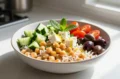 Travel Solo As A Women All Across The Globe!!! Easy Mediterranean Gluten Free Bowls (Chickpea Cucumber Feta Rice Bowl) in Minutes