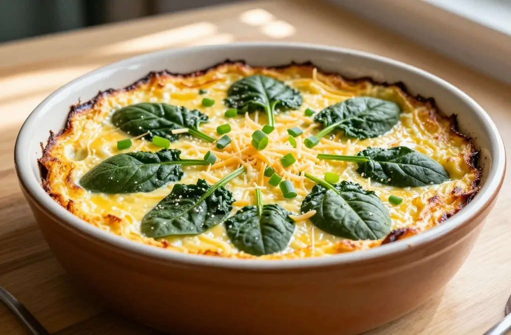 High Calcium Gluten Free Breakfast (Spinach Cottage Cheese Egg Casserole) Bake Secrets