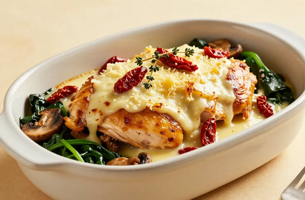 Marry Me Chicken Casserole (Easy + Creamy Dinner!) Low Carb, Keto, Gluten-Free Tonight