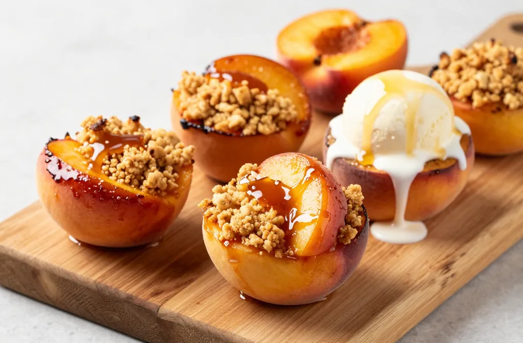 Roasted Peach Protein Crumble Cups: Dreamy Snack Buzz