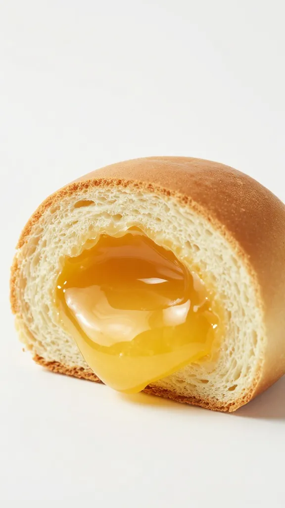 Bar cut in half showing gooey center