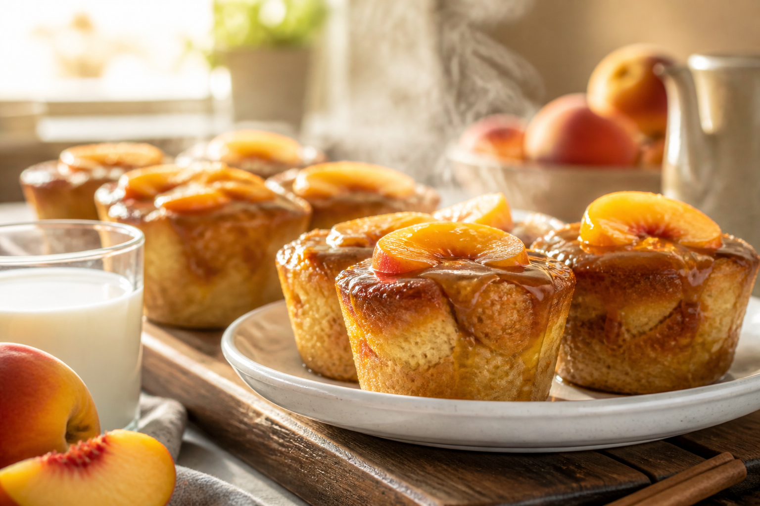 Travel Solo As A Women All Across The Globe!!! Gluten-Free Caramel Peach Bread Pudding Cups: Sunshine in Cups