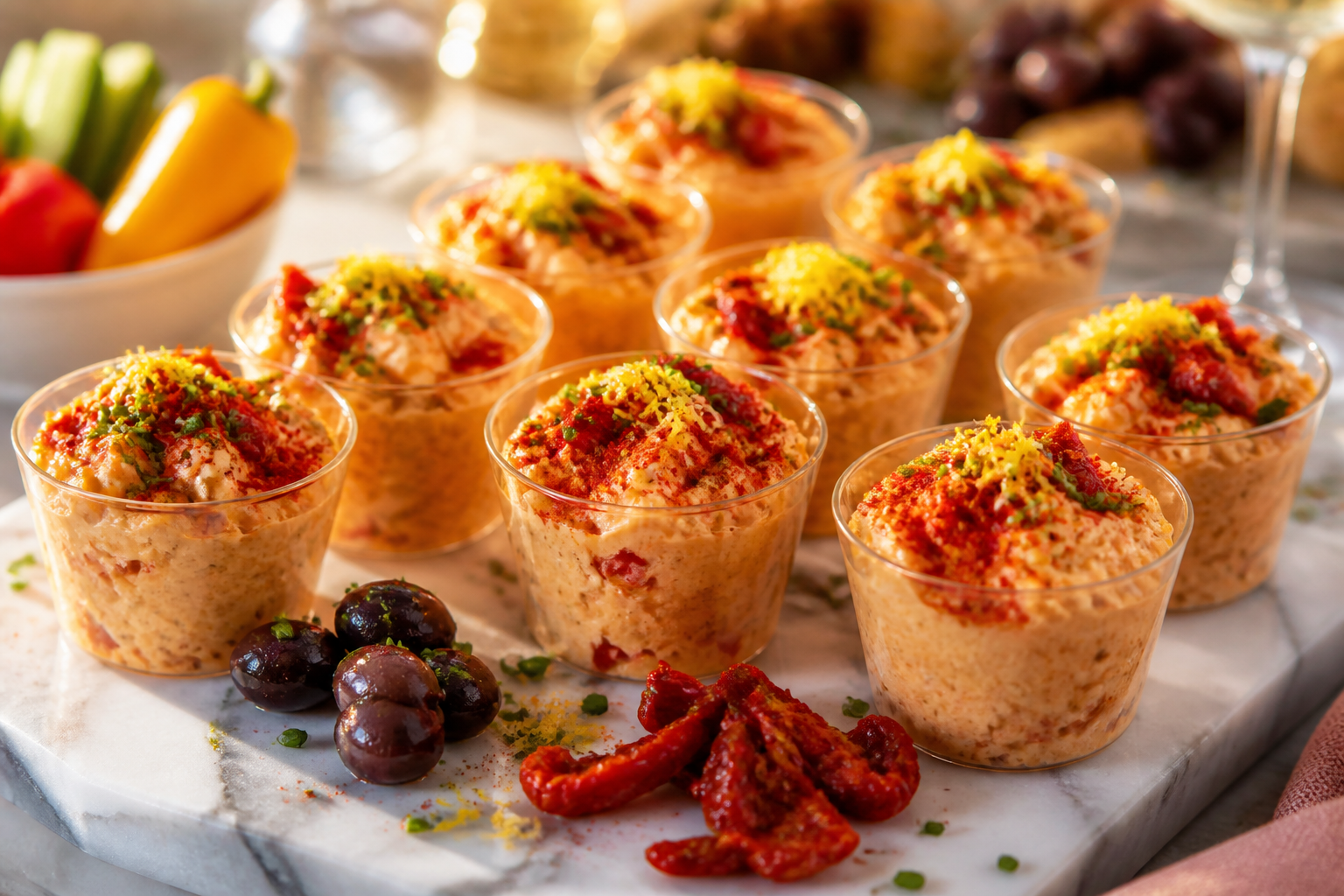 Travel Solo As A Women All Across The Globe!!! Roasted Red Pepper Cottage Cheese Dip Cups: Party-Perfect Snap to Wow