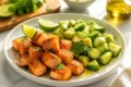 Travel Solo As A Women All Across The Globe!!! Air Fryer Salmon Bites with Cucumber Avocado Salad: Quick Fancy Bites