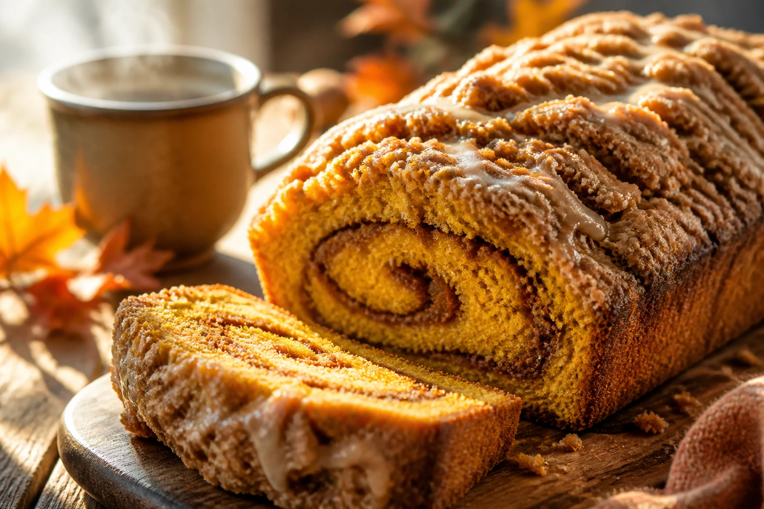 Pumpkin Strudel Coffee Cake: Autumn Bliss
