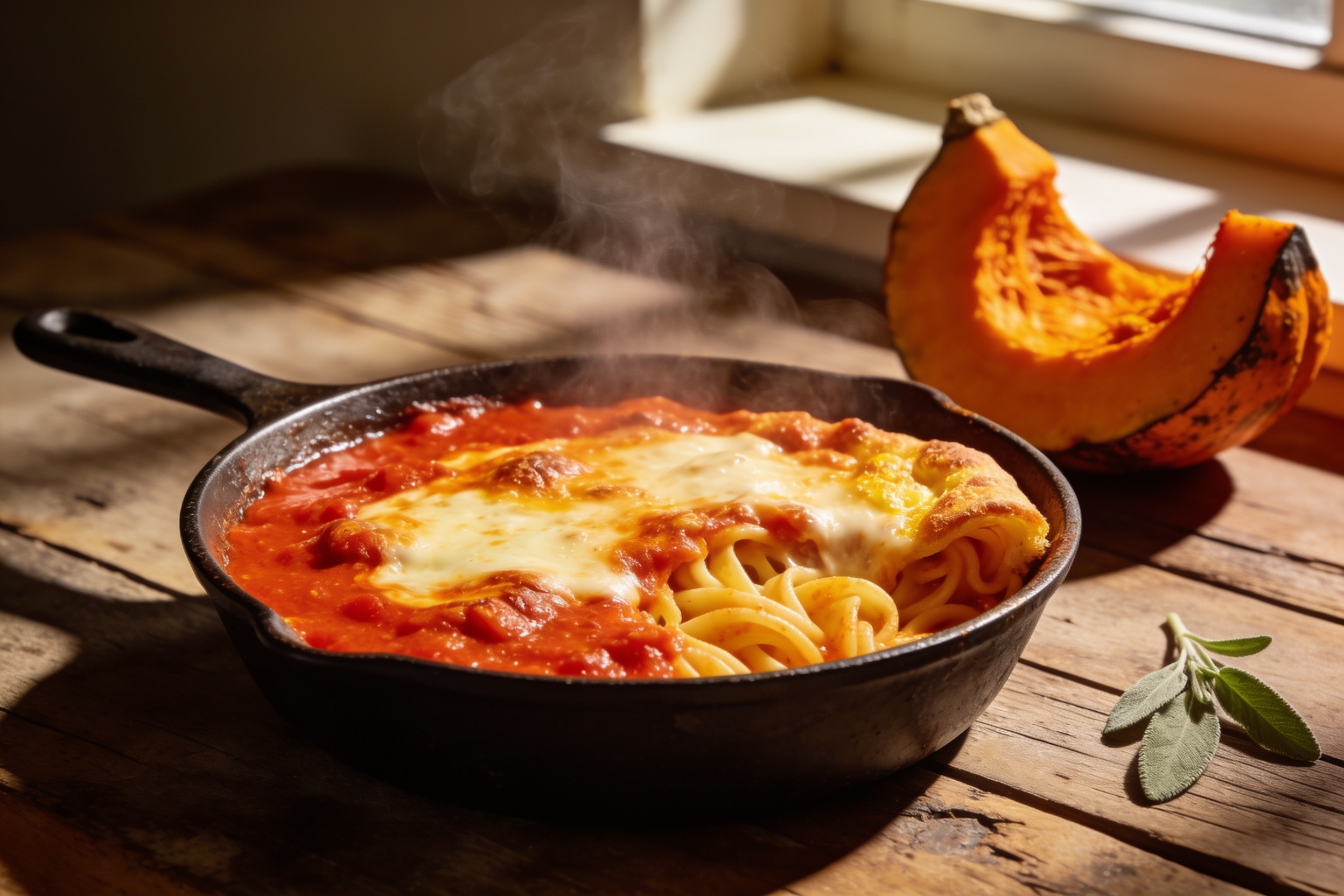Pasta Bake with Pumpkin Tomato Sauce: Cozy Comfort Masterpiece