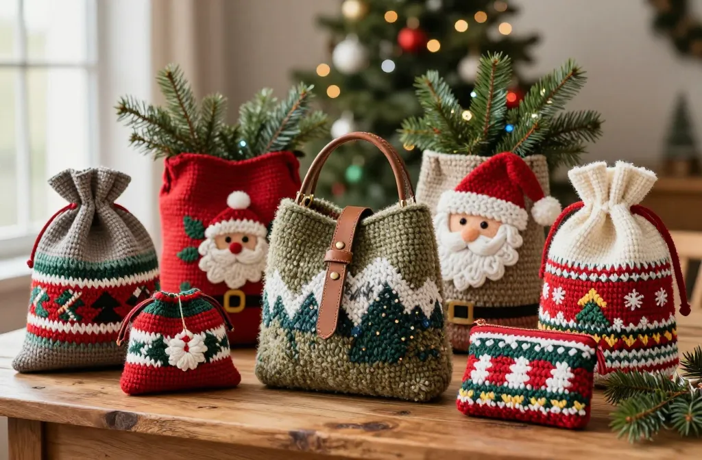 8 Different Christmas Bag Crochet: 8 Festive Bags to Crochet Now