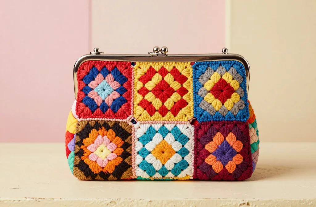 10 Crochet Granny Square Handbags for a Vintage-Inspired Look: Sparkle Craft Style